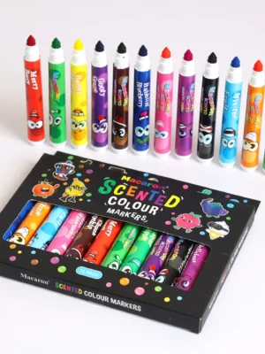 MACARON MCR-1990-23 SCENTED COLOR MARKER PACK OF 12PCS