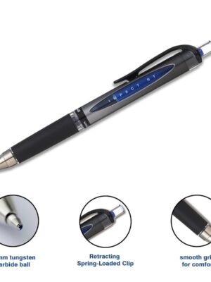 UNIBALL 152S IMPACT RETRACTABLE  GEL BLUE