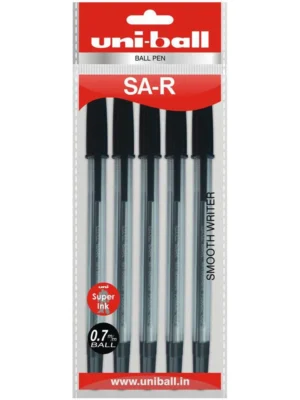 UNIBALL SA-R  0.7MM SLEEK BLACK BALL PEN 5N*20 PACK