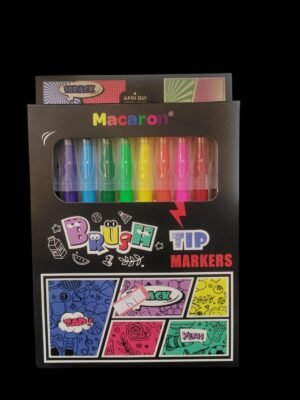 MACARON MCR-1990-24 BRUSH TIP MARKER PACK OF 10PCS