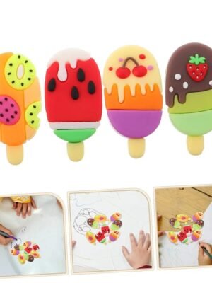 EARSER 8602 FRUIT ICECREAM DESIGN ERASER SET