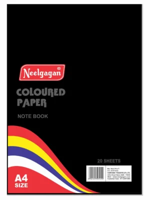 NEELGAGAN A4 PLAIN BLACK COLOR PAPER SHEETS 20SHEET