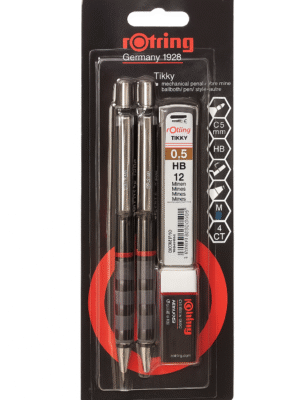 ROTRING 2221255 TIKKY RETRO 0.5MM MECHANICAL PENCIL + BALL PEN