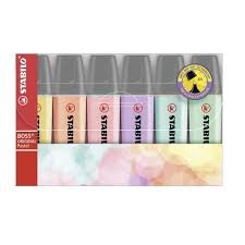 STABILO 70 BOSS PASTEL HIGHLIGHTER 6PCS SET