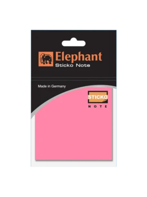 ELEPHANT 106904 3*3 STICKY NOTES PINK