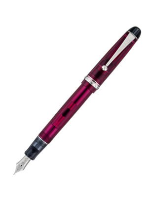 PILOT 74 CUSTOM TINTED WINE RED FOUNTAIN PEN CHROME TRIM