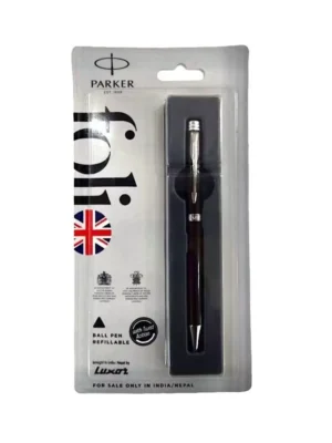 PARKER FOLIO STANDARD CHROME TRIM BALL PEN